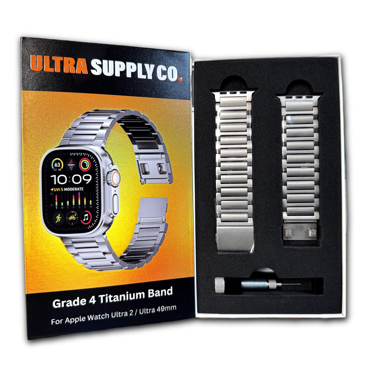 Grade 4 Titanium Band for Apple Watch Ultra 2 and Series 10 - Ultra Supply Co