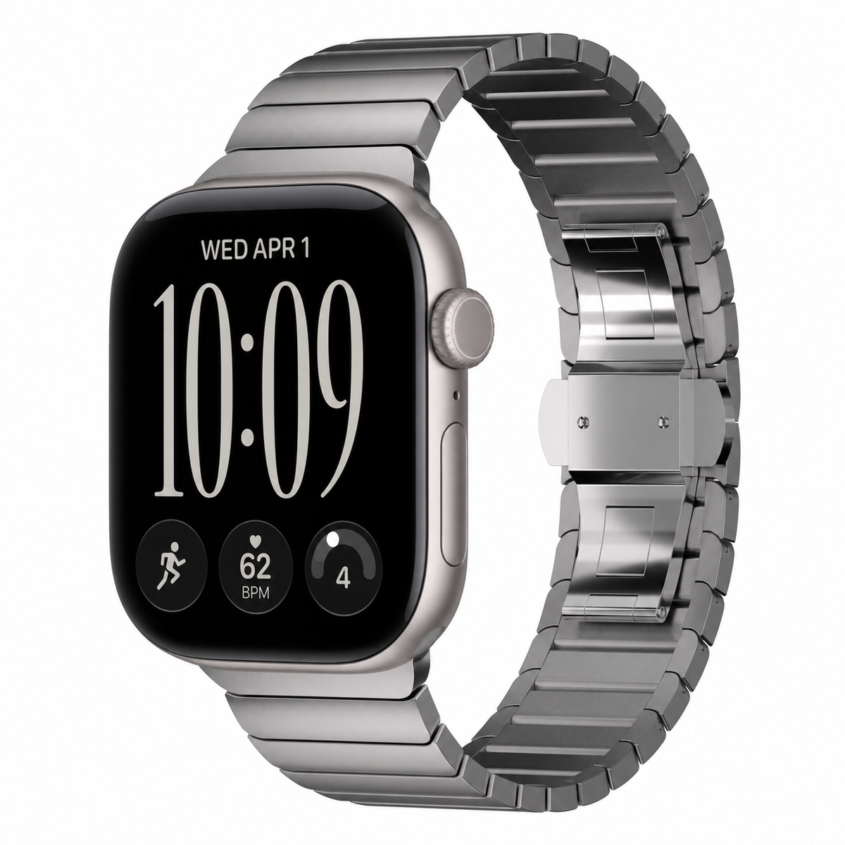 Metal Link Bracelet for Apple Watch Series 12 & Ultra 4/3/2/1