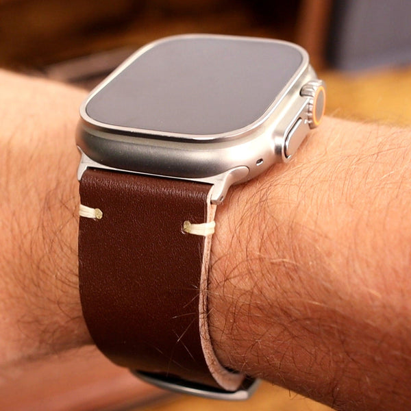 Vintage Leather Strap for Apple Watch Ultra 3, Ultra Series 10