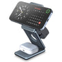 Cargador inalámbrico de mesa de noche 3 en 1 compatible con iPhone, AirPod y Apple Watch Ultra - Cargador inalámbrico de mesa de noche