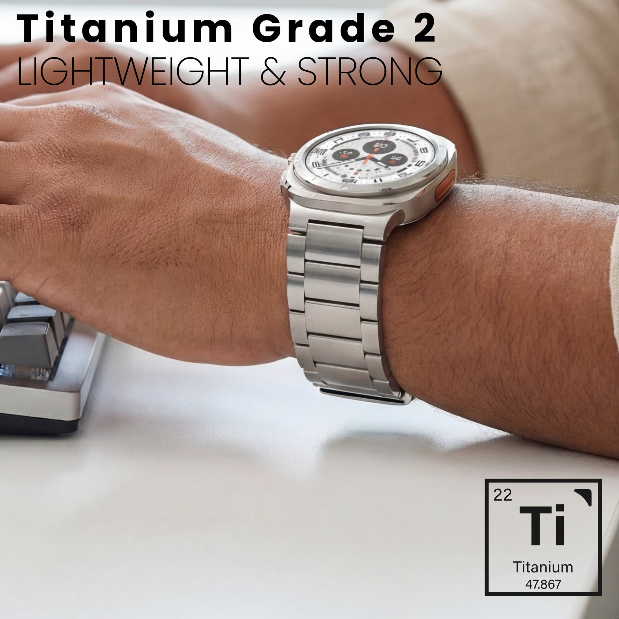 Titanium Band for Samsung Galaxy Watch Ultra 2 & Ultra (47mm)