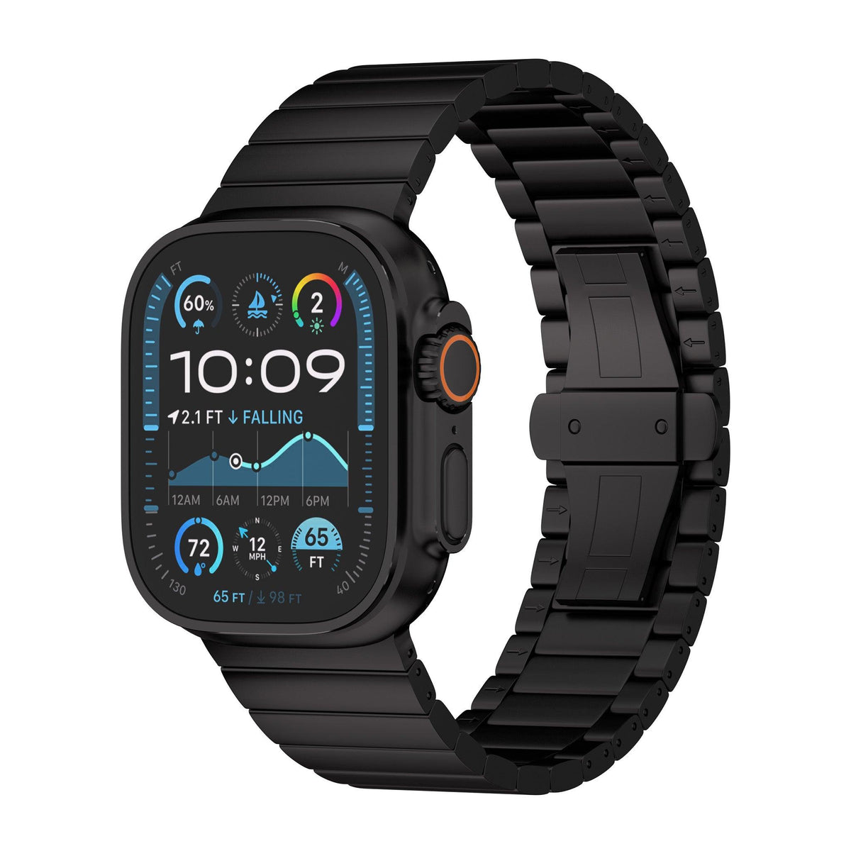 Grade 2 Titanium Link Band for Apple Watch Ultra 2 and Series 10 - Ultra Supply Co