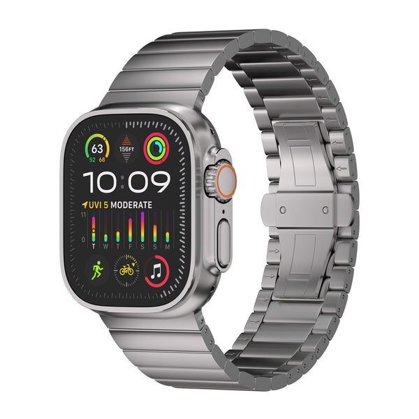 Grade 2 Titanium Link Band for Apple Watch Ultra 2 and Series 10 - Ultra Supply Co