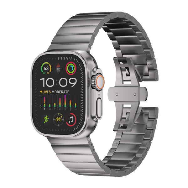 Grade 2 Titanium Link Band for Apple Watch Ultra 2 and Series 10 - Ultra Supply Co