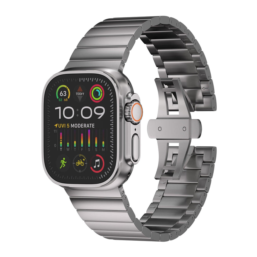 Grade 2 Titanium Link Band for Apple Watch Ultra 2 and Series 10 - Ultra Supply Co