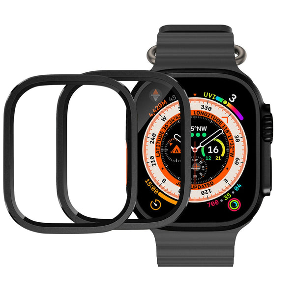 Protector de Pantalla para Apple Watch Ultra - Protector de pantalla de vidrio templado y marco de bisel