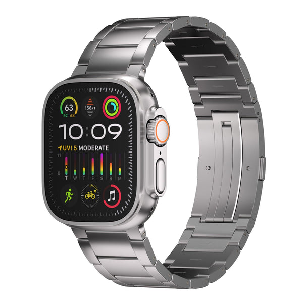 Titanium Band 2nd Gen - Upgraded Folding Buckle for Apple Watch Ultra 2/49mm - Ultra Supply Co