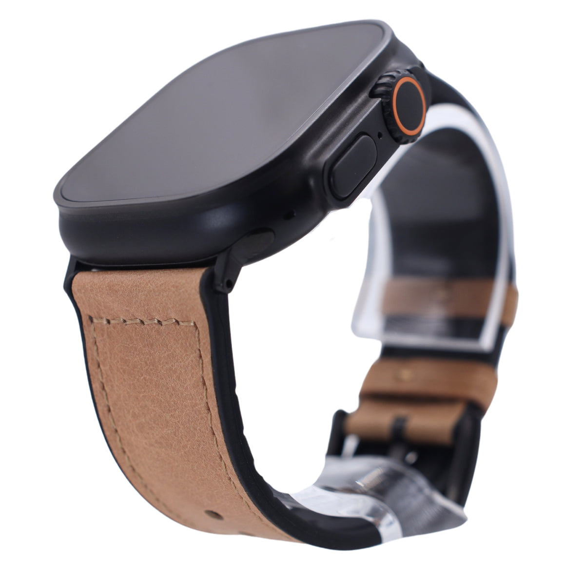 Correa De Cuero negra Ultra 2 para Apple Watch Ultra