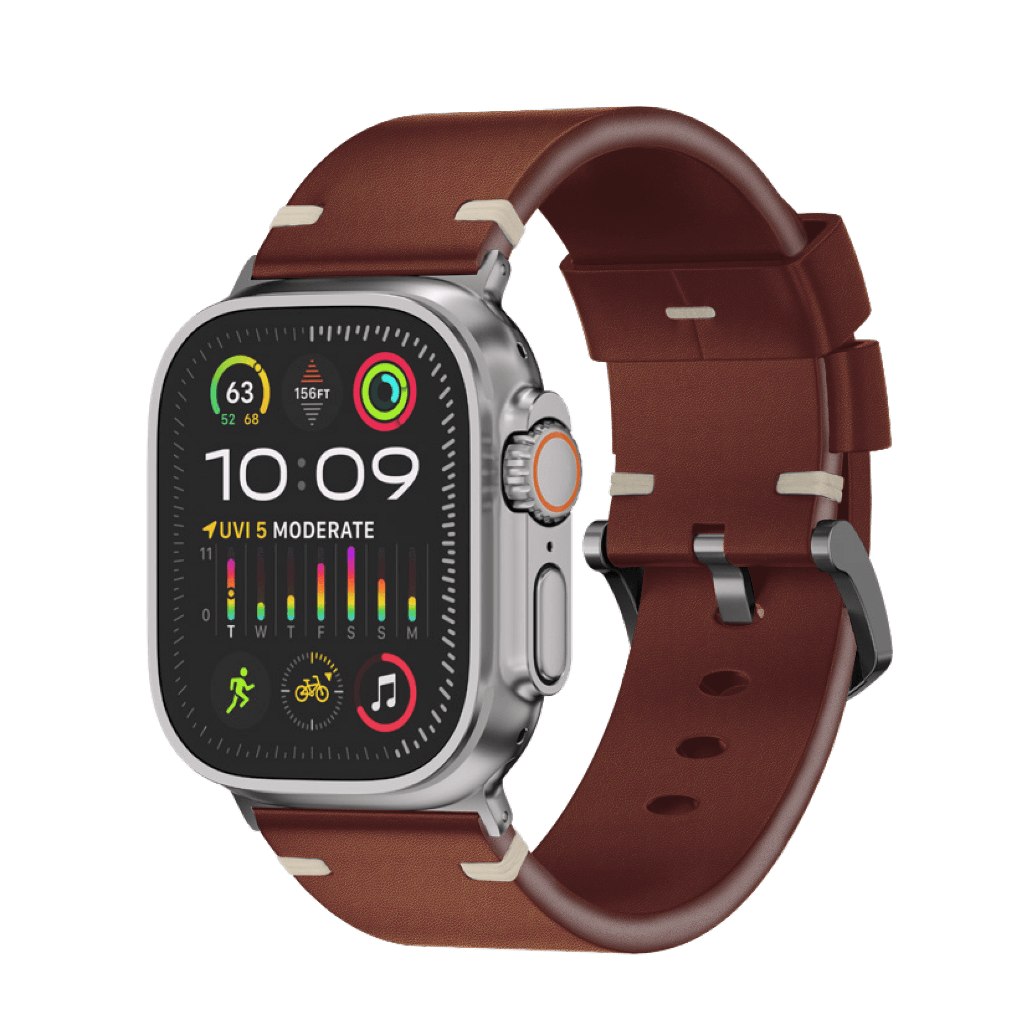 Vintage Leather Strap for Apple Watch Ultra 2 & Series 10 Vintage Leather Strap for Apple Watch Ultra 2 & Series 10